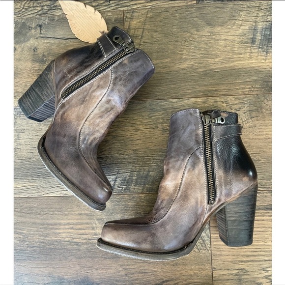 BED STU Women's Isla Heeled Booties in Grey Tonic Breeze (7.5/EU37.5) - Picture 5 of 8